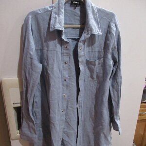 Blu Pepper oversized shacket S linen blend m